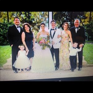 Sequin halter mother-of-the-bride dress